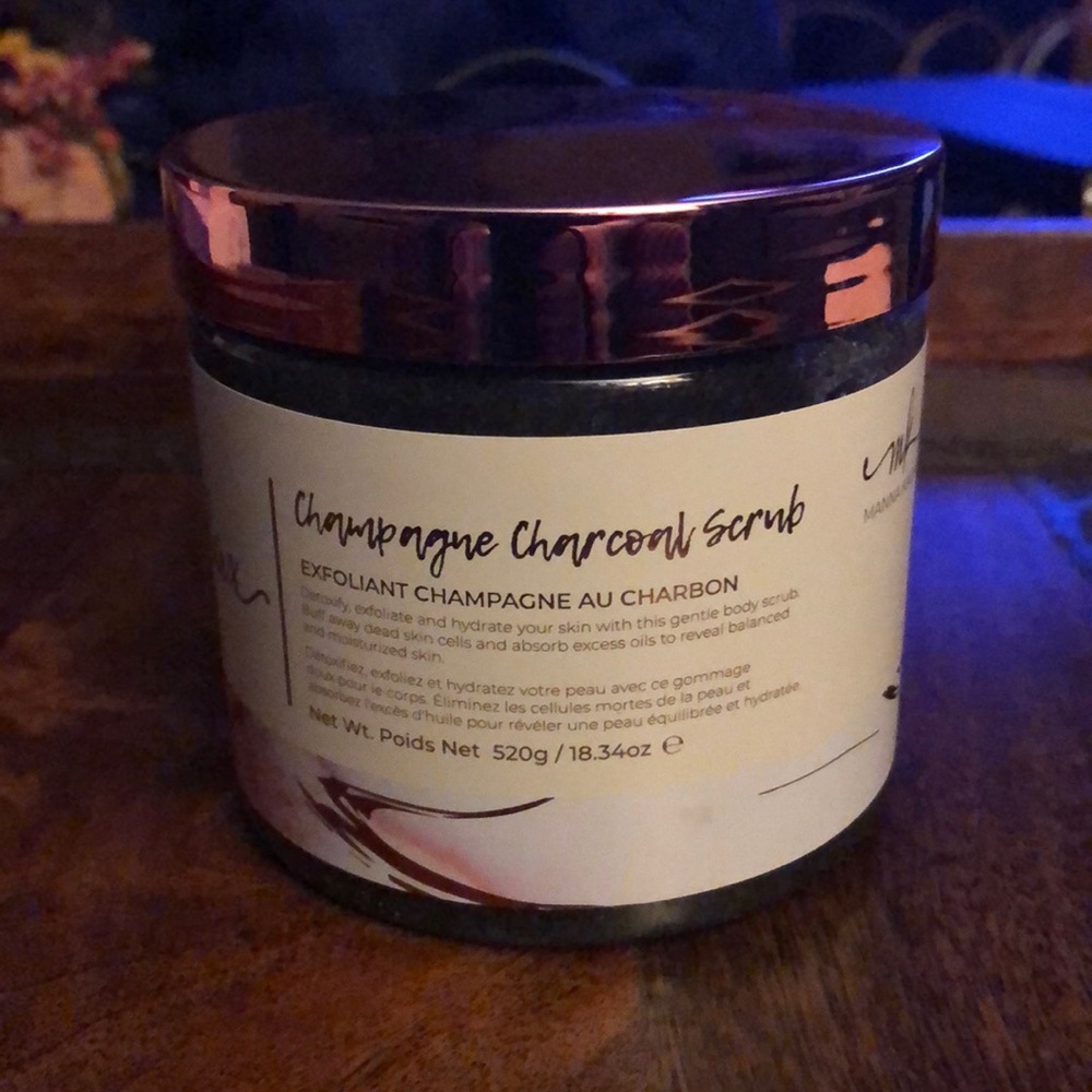 Champagne Charcoal Body Scrub